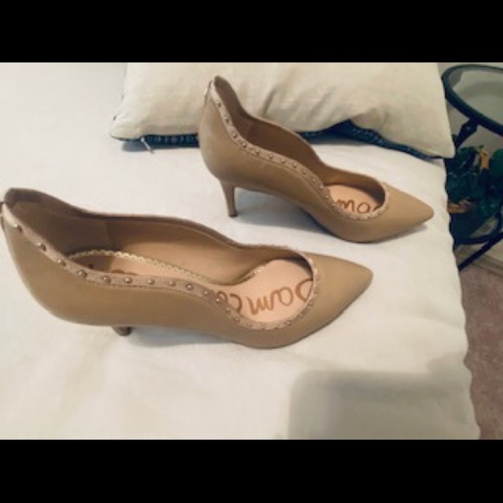 Sam Edelman Studded Nude Heels